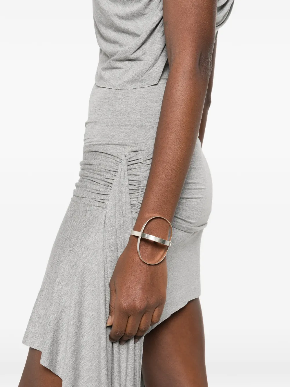 Gimaguas Annika Draped Mini Dress | Grey | FARFETCH CA
