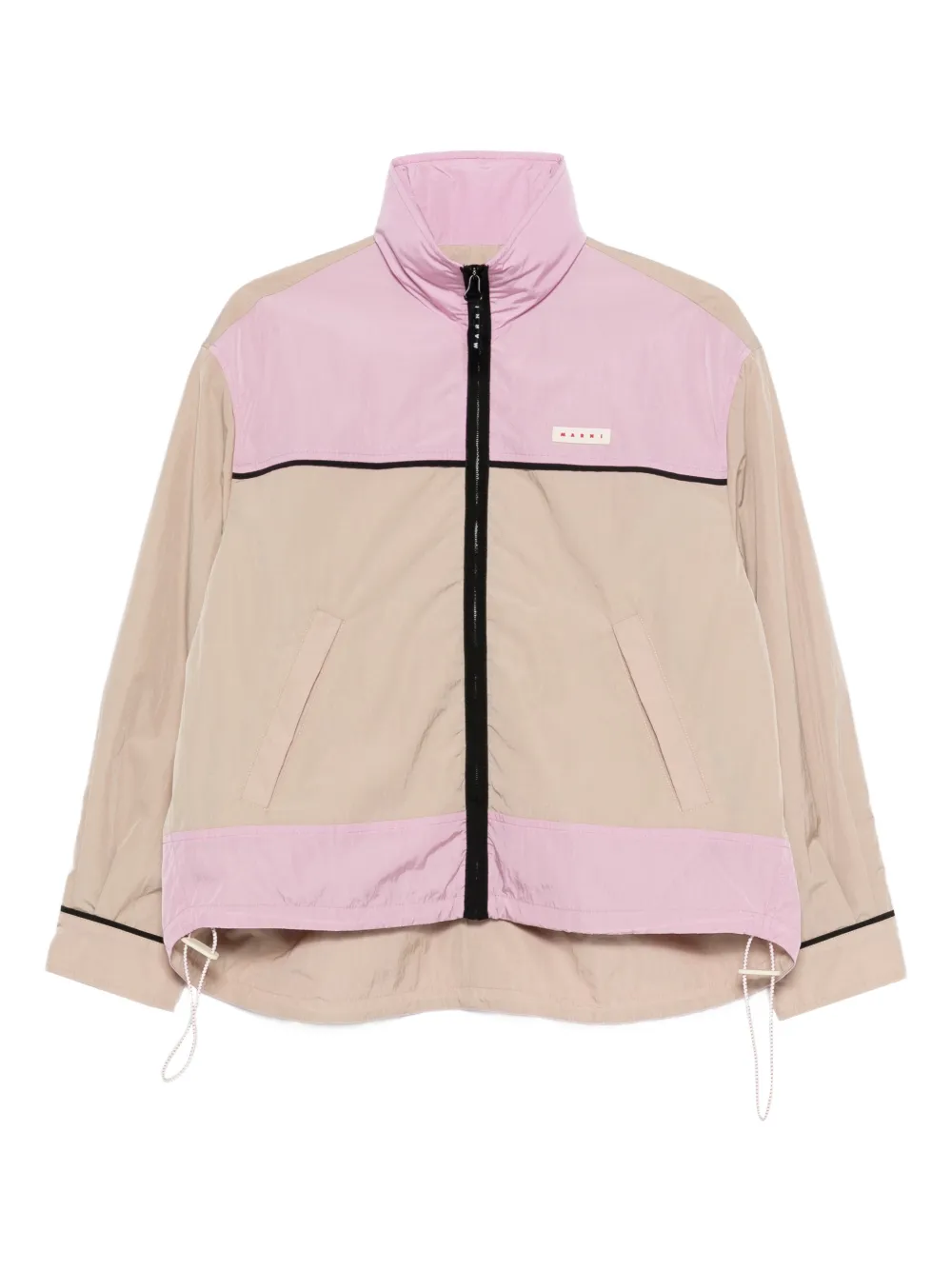 Marni colourblock zip jacket - Nude