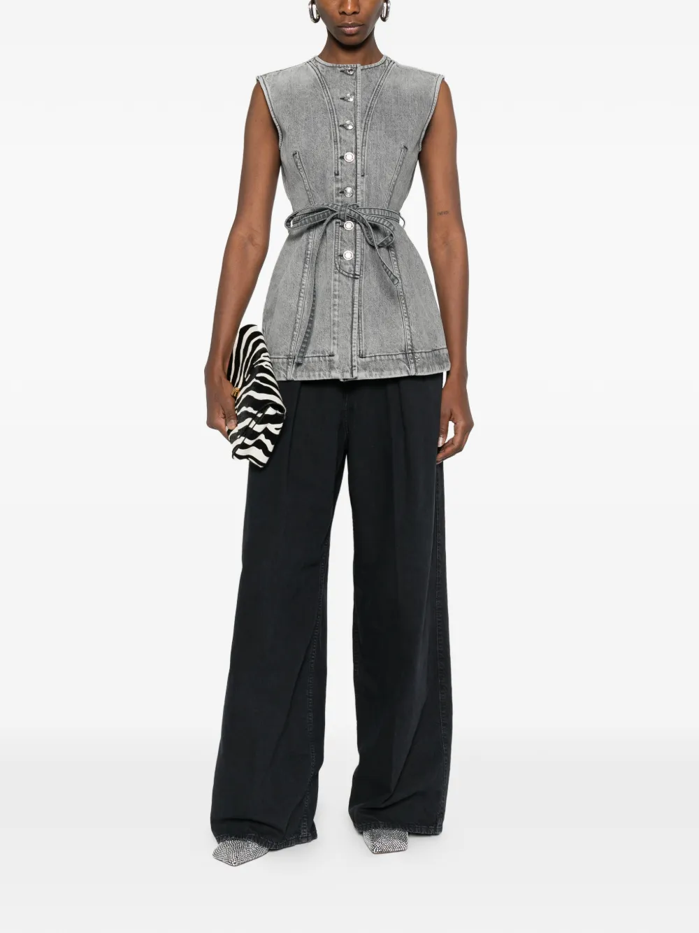 Haikure five-pockets jeans - Zwart