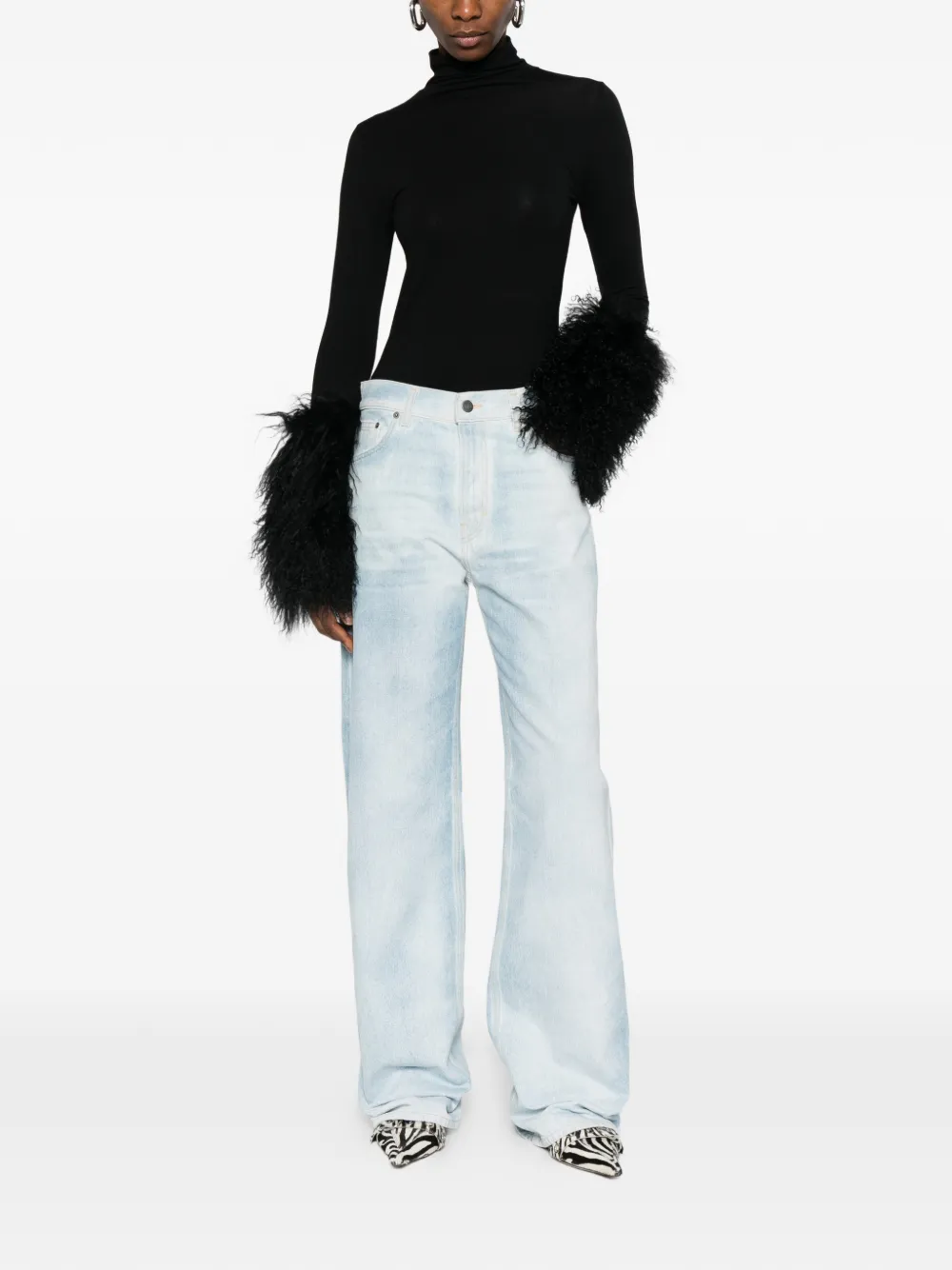 Haikure five-pocket belt-loop jeans - Blauw