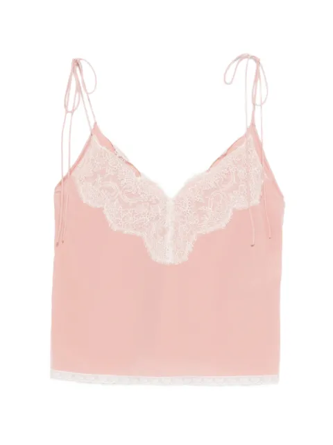 Valentino Garavani lace-trim tank top