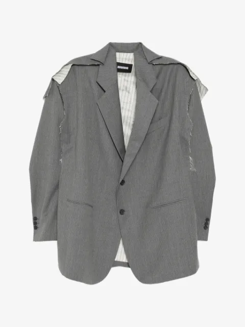 Moohong deconstructed striped jacket