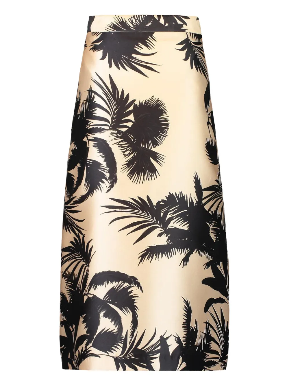 Lunatica Milano palm tree midi skirt - Toni neutri