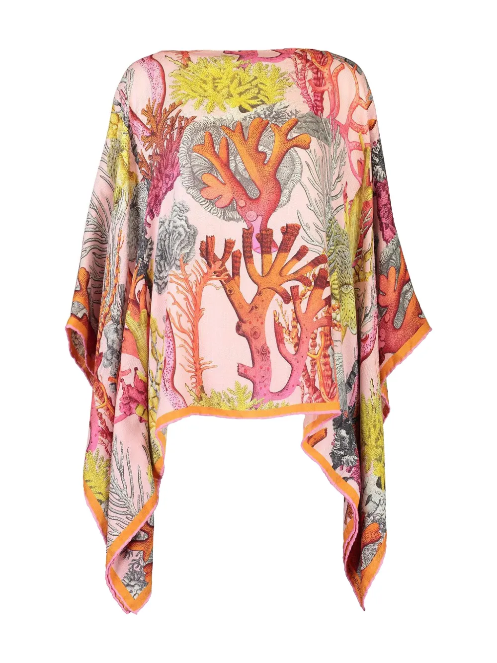 rani arabella printed poncho - Rosa