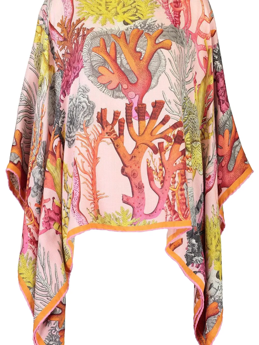 Rani arabella printed poncho - Roze