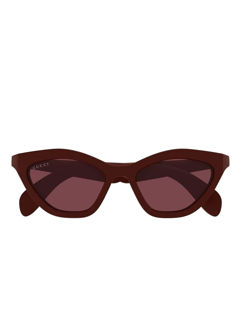 Gucci Eyewear cat-eye frame sunglasses - Marrone