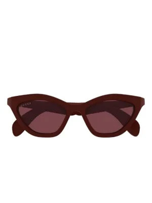 Gucci Eyewear Interlocking G square-frame Sunglasses | Red