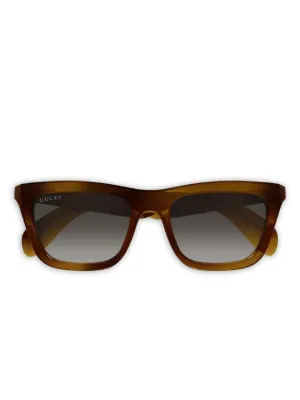 Gucci Eyewear GG1986SA スクエアフレーム サングラス | ブラウン