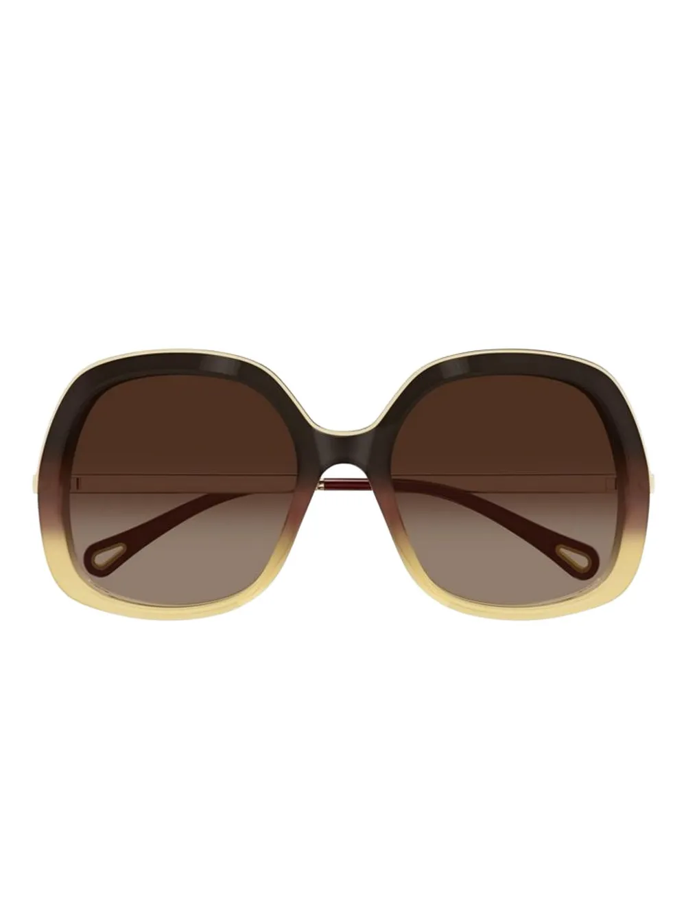 Chloé Eyewear oval-frame sunglasses - Marrone