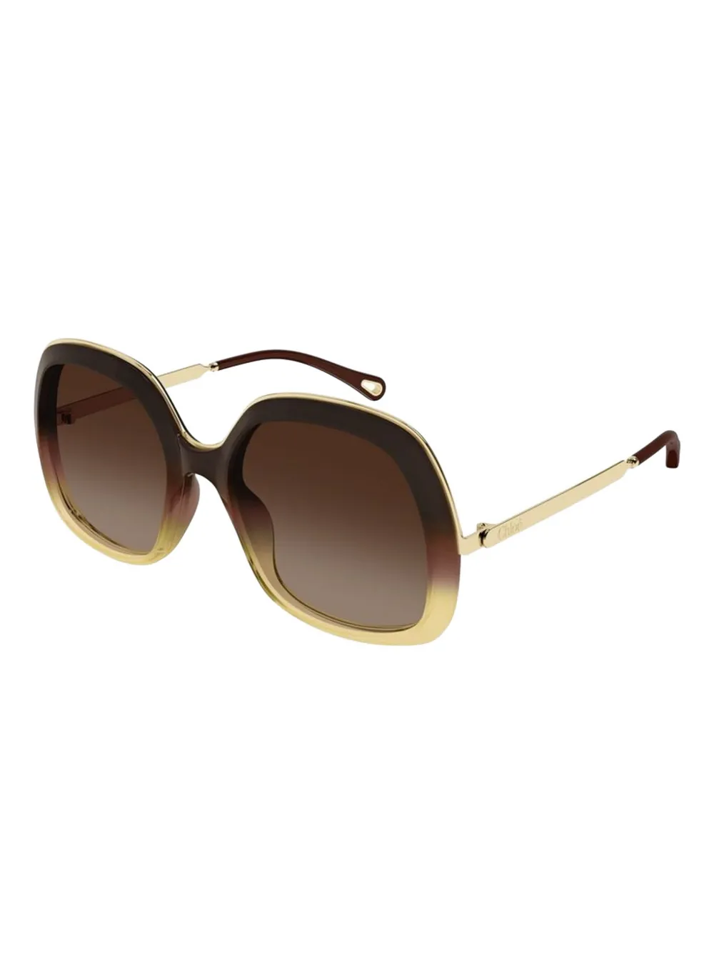 Chlo&eacute; Eyewear oval-frame sunglasses - Bruin