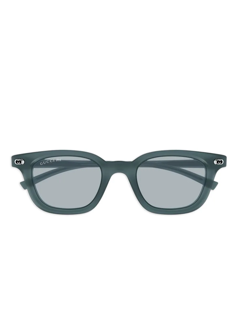 Gucci Eyewear oval-logo sunglasses - Blau