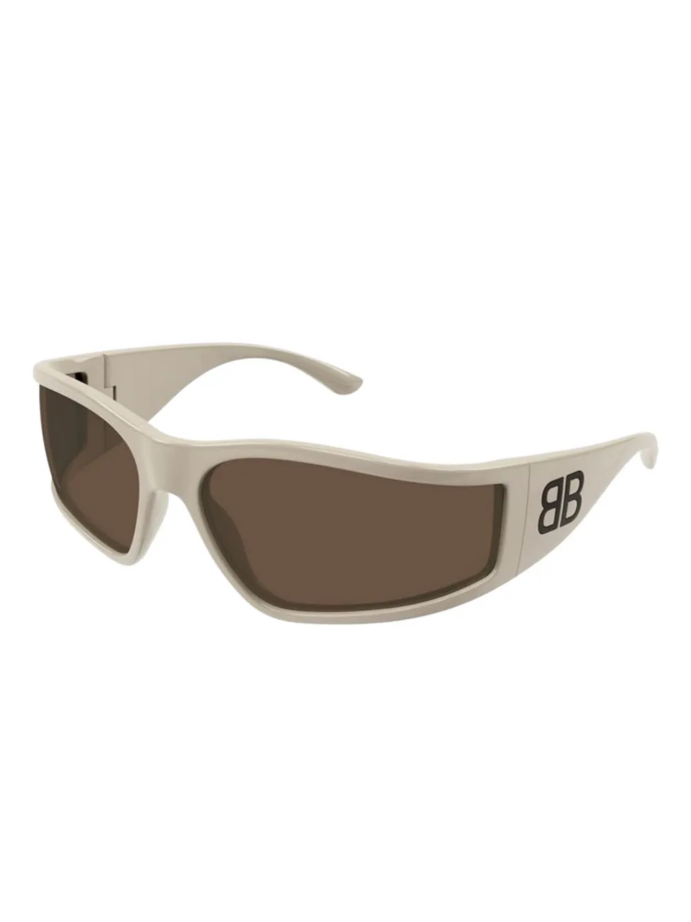Balenciaga Eyewear logo geometric sunglasses - Beige