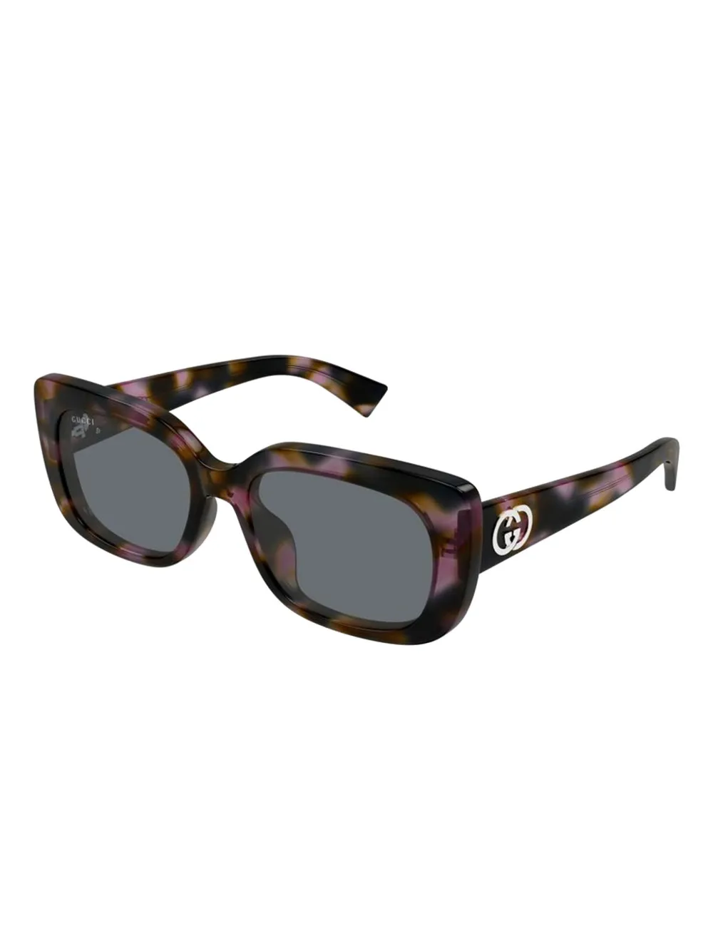 Gucci Eyewear havana logo sunglasses - Bruin