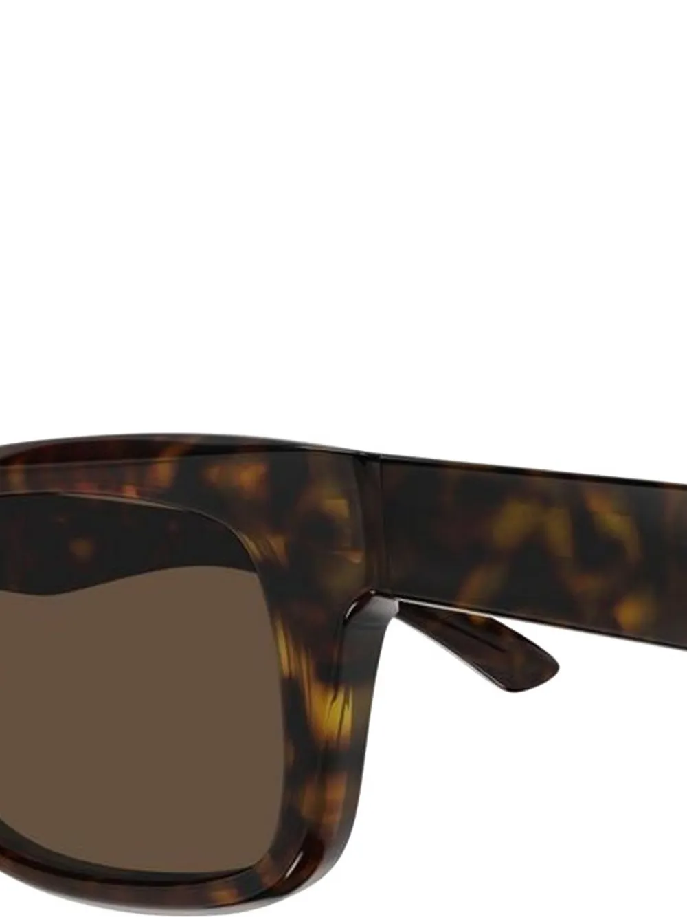 Balenciaga Eyewear BB0422S zonnebril met rechthoekig montuur Bruin