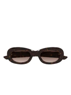 Alexander McQueen Eyewear スクエアフレーム サングラス | ブラウン