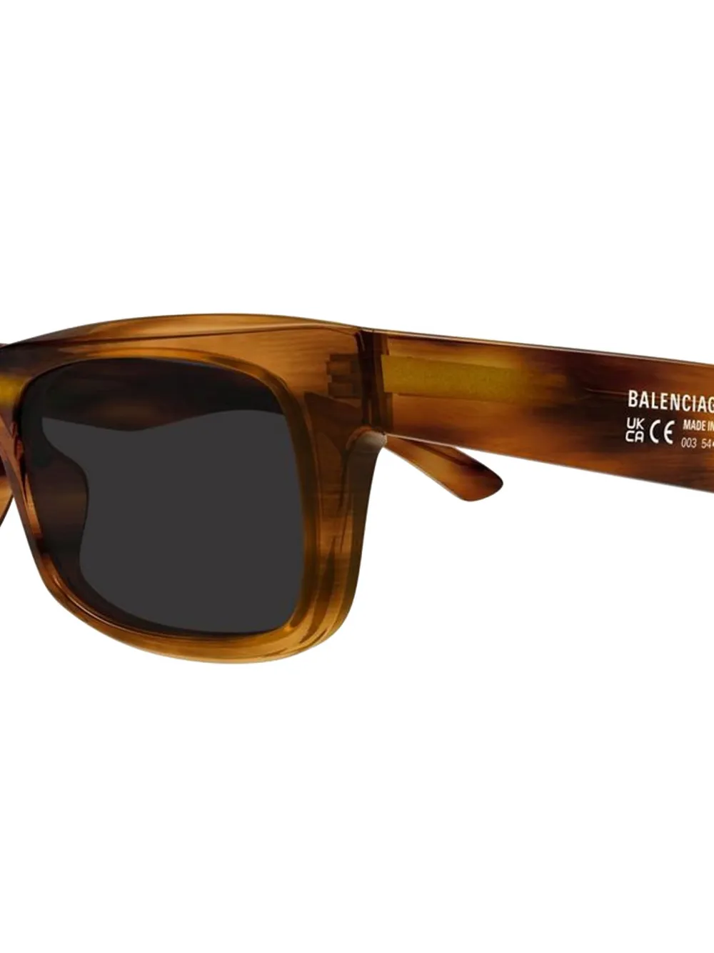  Balenciaga Eyewear Rectangular-frame Sunglasses - Brown 