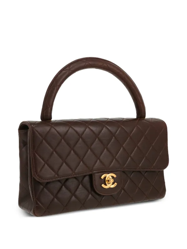 CHANEL ハンドバッグ ブラウン キルティング CHANEL Pre-Owned 1994 キルティングレザーバッグ | ブラウン