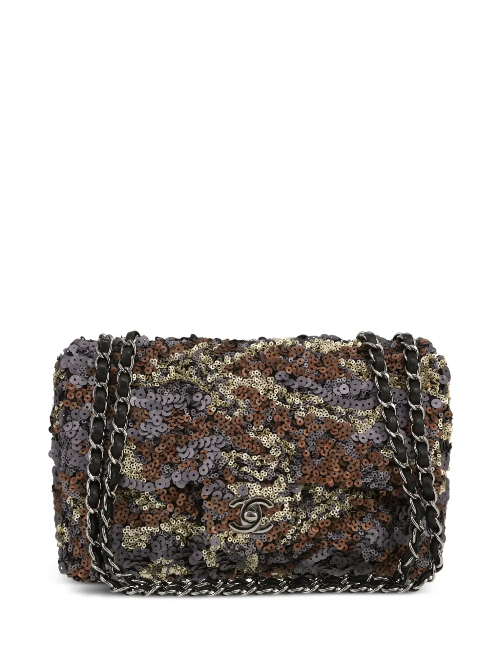 CHANEL Pre-Owned 2013 Timeless sequined shoulder bag - Marrone
