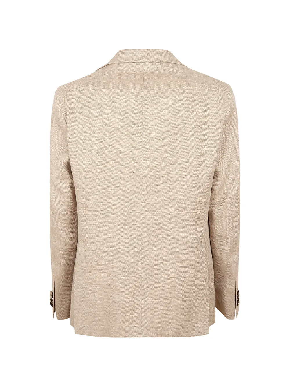 Tagliatore Blazer met visgraatpatroon en gekerfde revers Bruin
