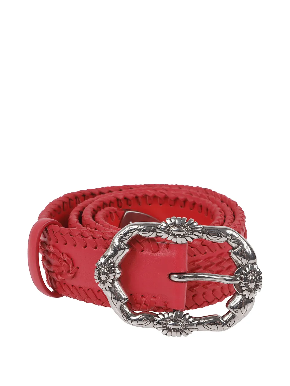 Ermanno Scervino Gevlochten riem met gesp Rood