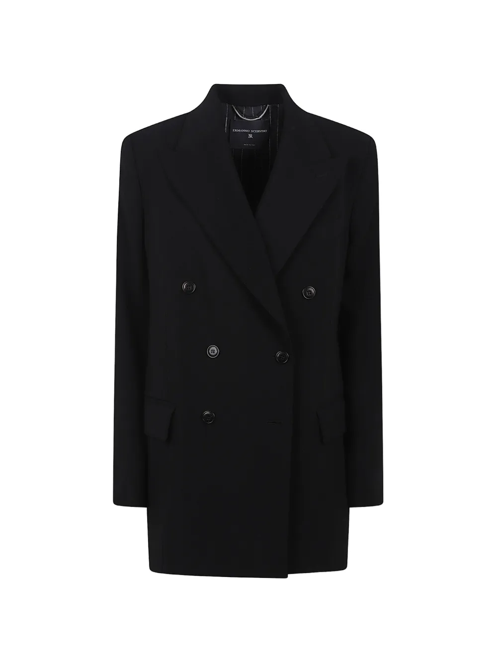 Ermanno Scervino double-breasted peak-lapel jacket - Nero