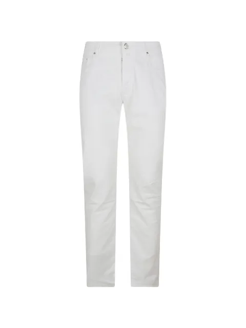 Jacob Cohën Gray logo-patch slim-fit chino trousers