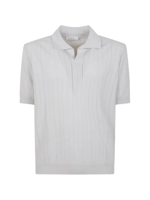 Cruciani pointelle-knit short-sleeve T-shirt