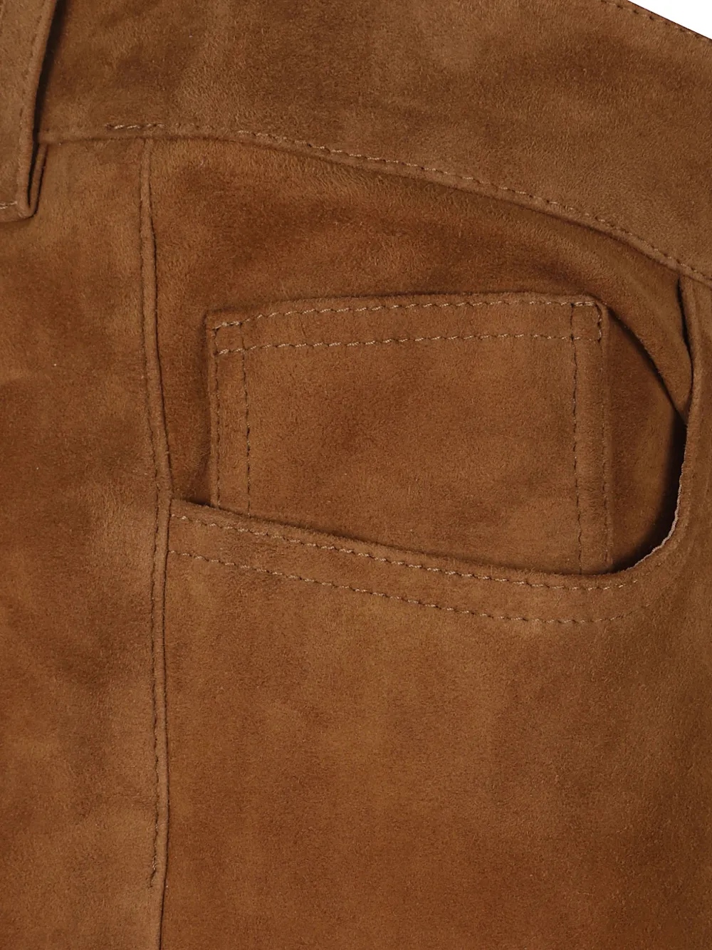 Stouls Paulonia Suede Trousers in Brown, view 3