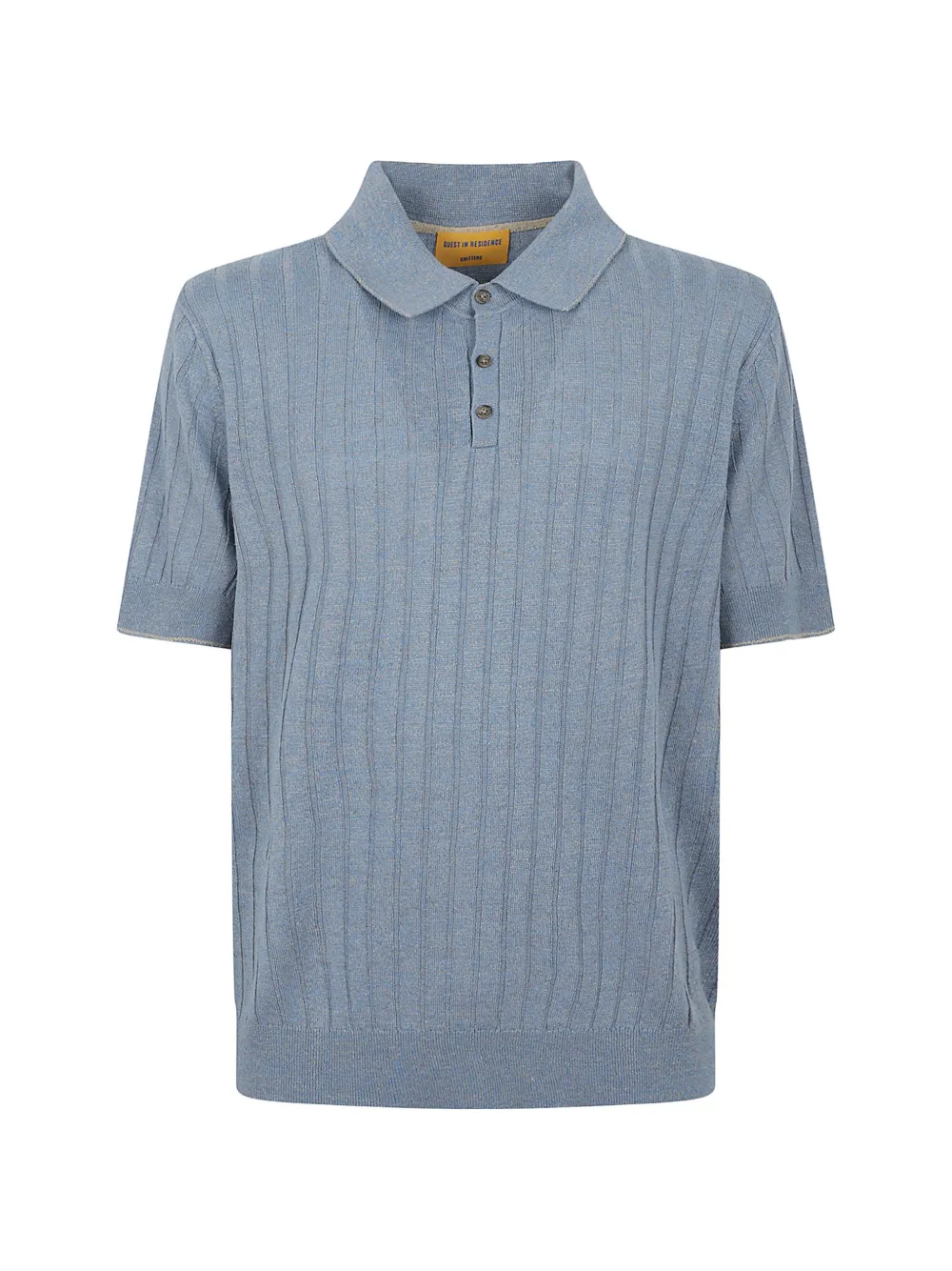 Guest In Residence Teddy ribbed-knit polo shirt - Blu