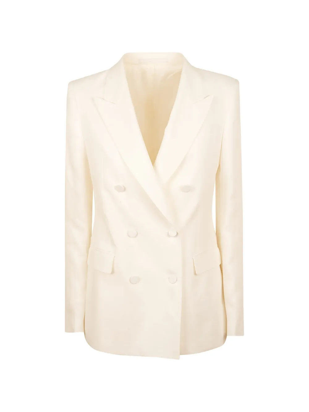 Tagliatore double-breasted peak-lapel jacket - Nude