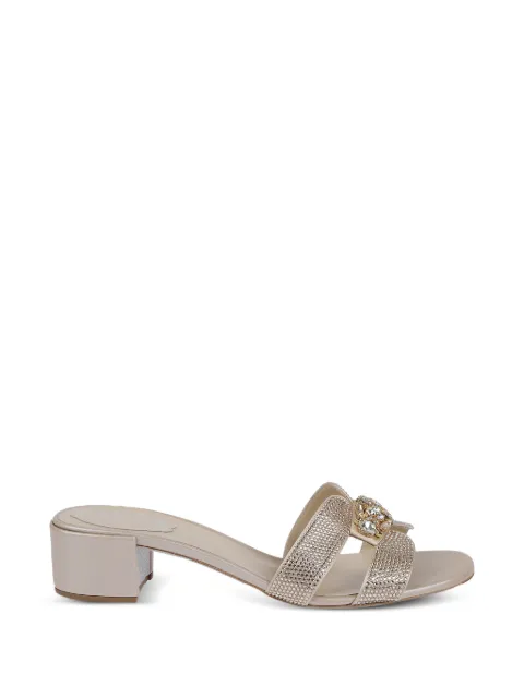 René Caovilla crystal-embellished sandals