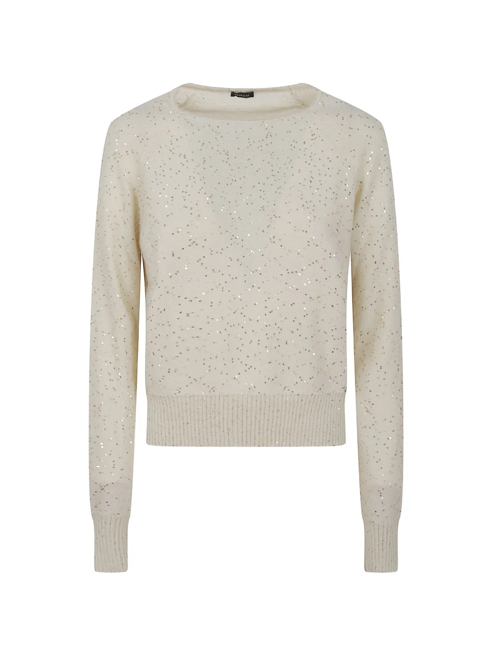 Kiton sequin-embellished cashmere sweater - Nude