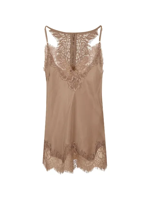 Gold Hawk lace-trim silk camisole