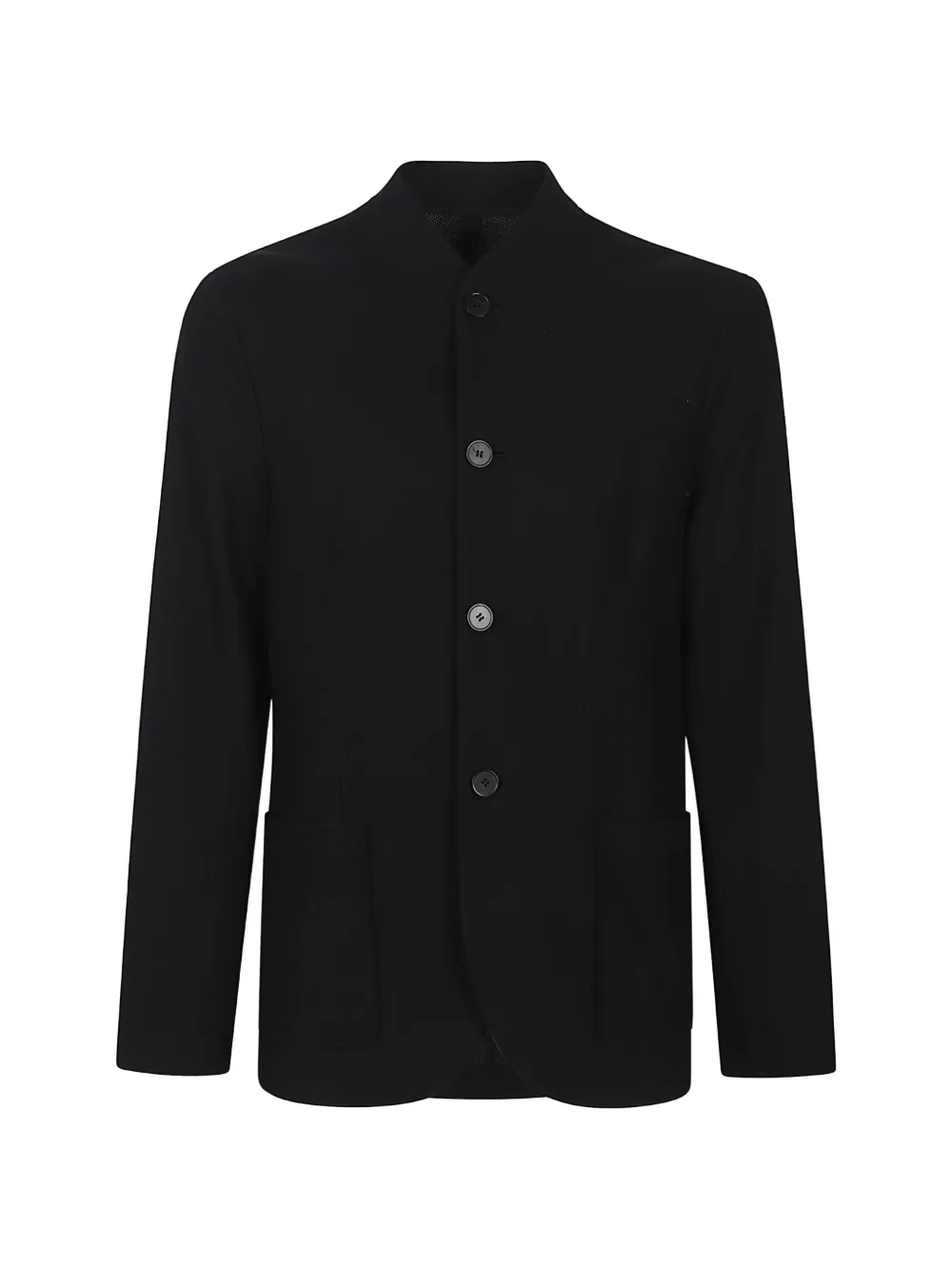 Harris Wharf London Nehru mandarin-collar button-up jacket - Nero