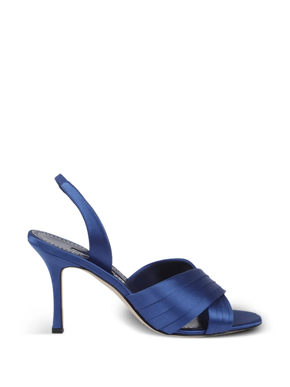 Manolo Blahnik Vierasan crossover-strap heeled sandals Blauw
