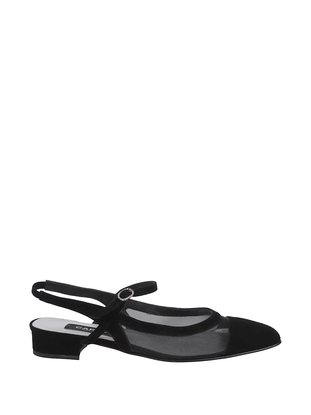 Carel Paris mesh-panelled slingback ballet flats - Bianco