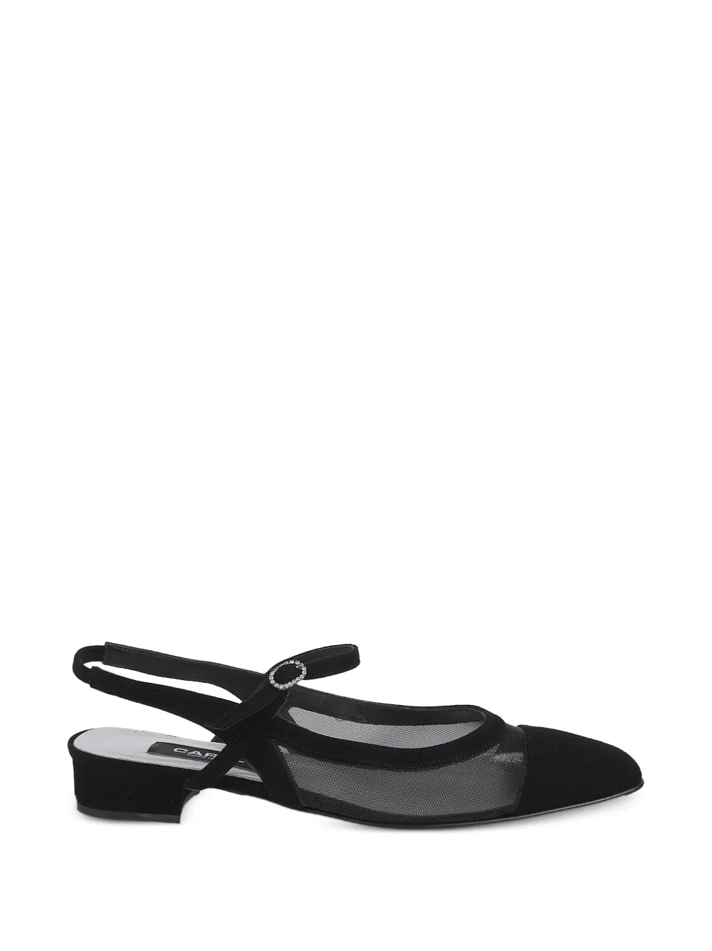 Carel Paris mesh-panelled slingback ballet flats - Bianco