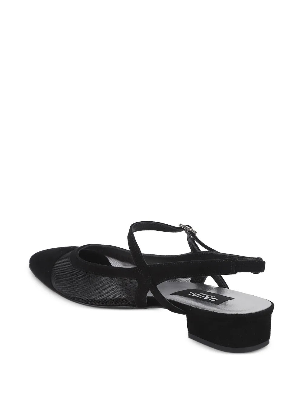 Carel Paris mesh-panelled slingback ballet flats Wit