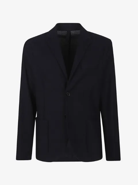 Harris Wharf London notched-lapel single-breasted blazer 