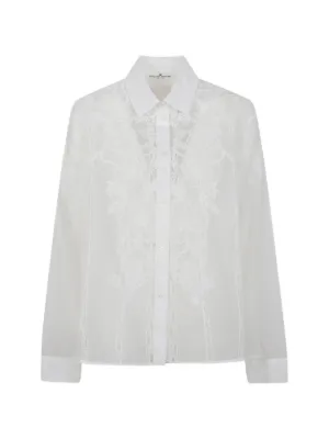 Valentino Garavani アイレットレース シャツ | ホワイト | FARFETCH JP