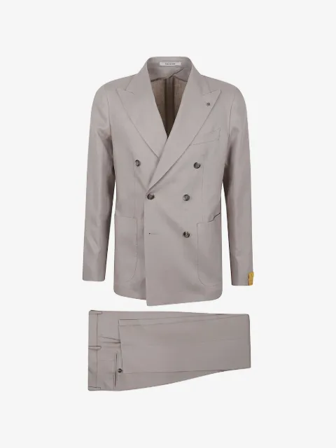 Tagliatore double-breasted linen suit