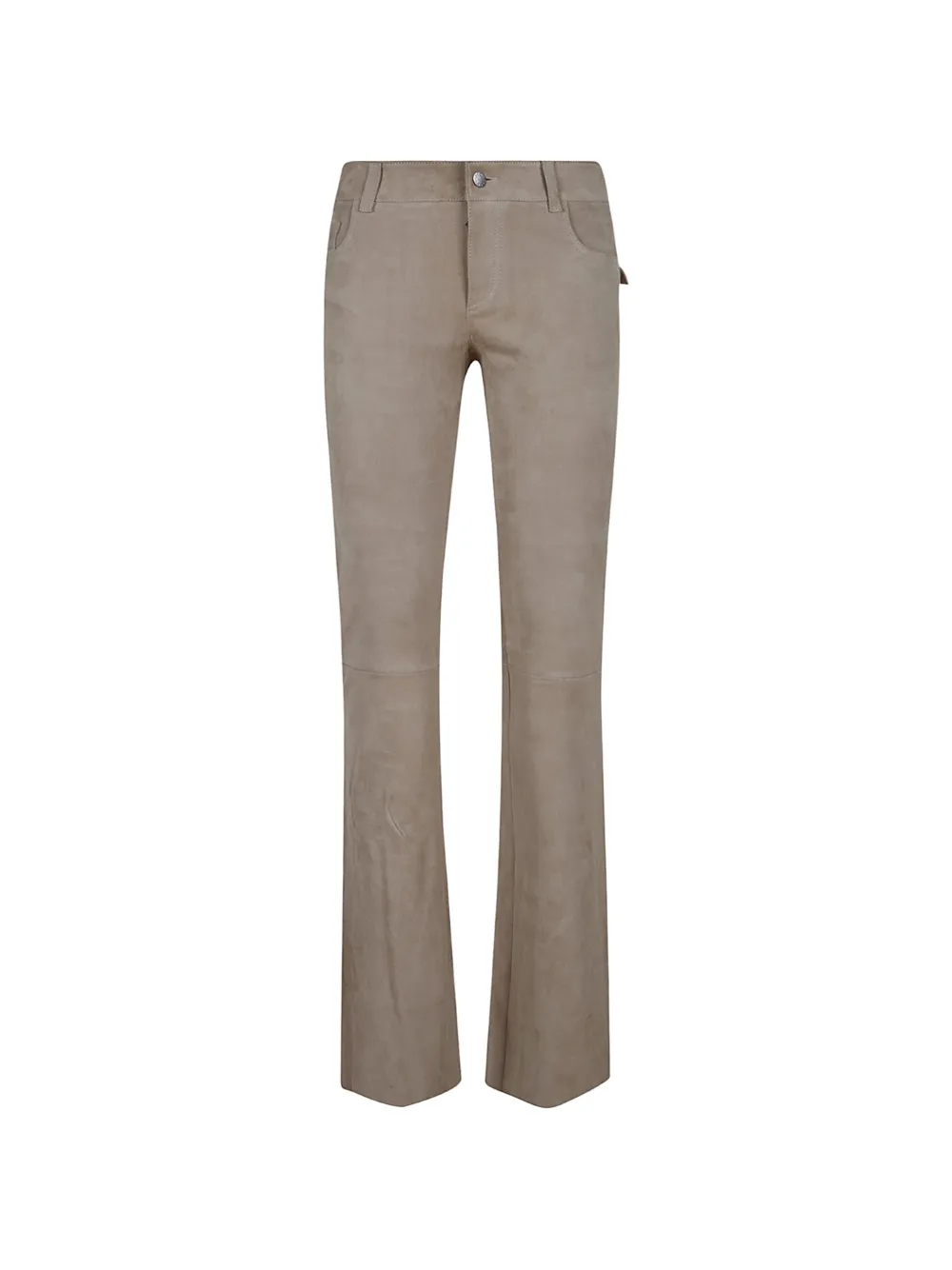 Stouls suede flared trousers - Nude