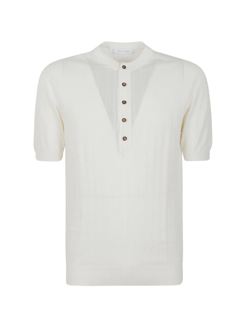 Cruciani button-fastening open-knit sweater - Nude