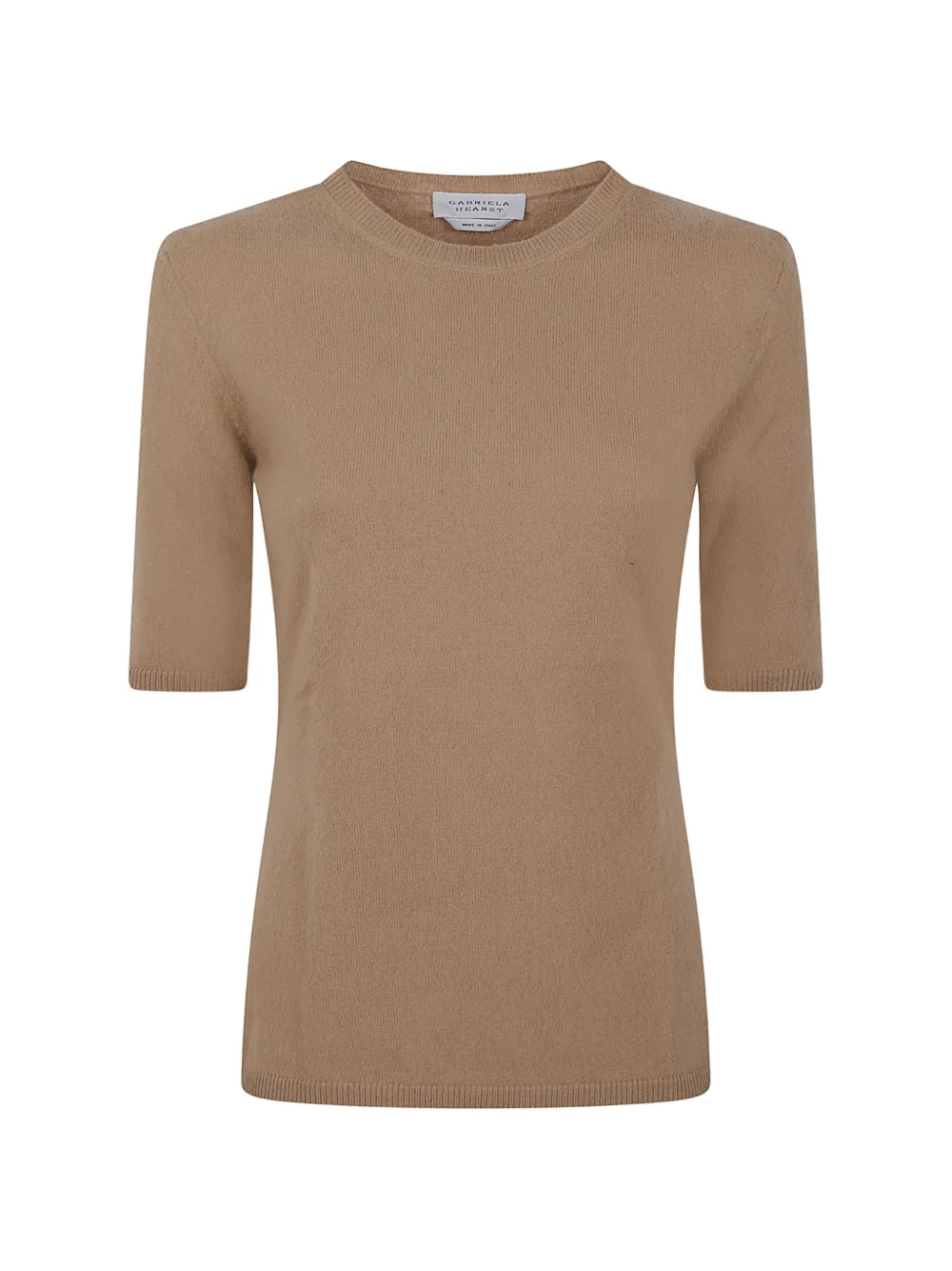 Gabriela Hearst Xanthe short-sleeve sweater - Marrone