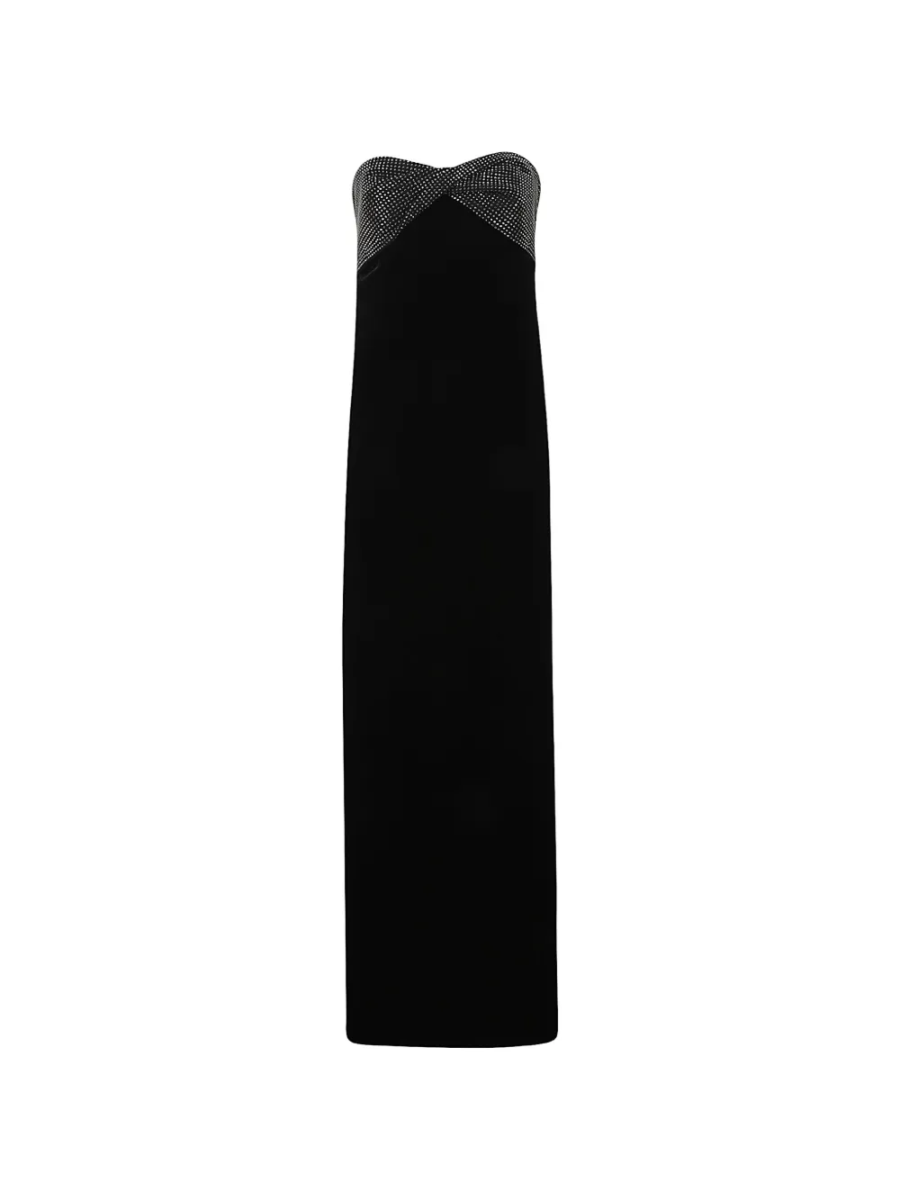 Roland Mouret crystal-embellished strapless maxi dress - Nero