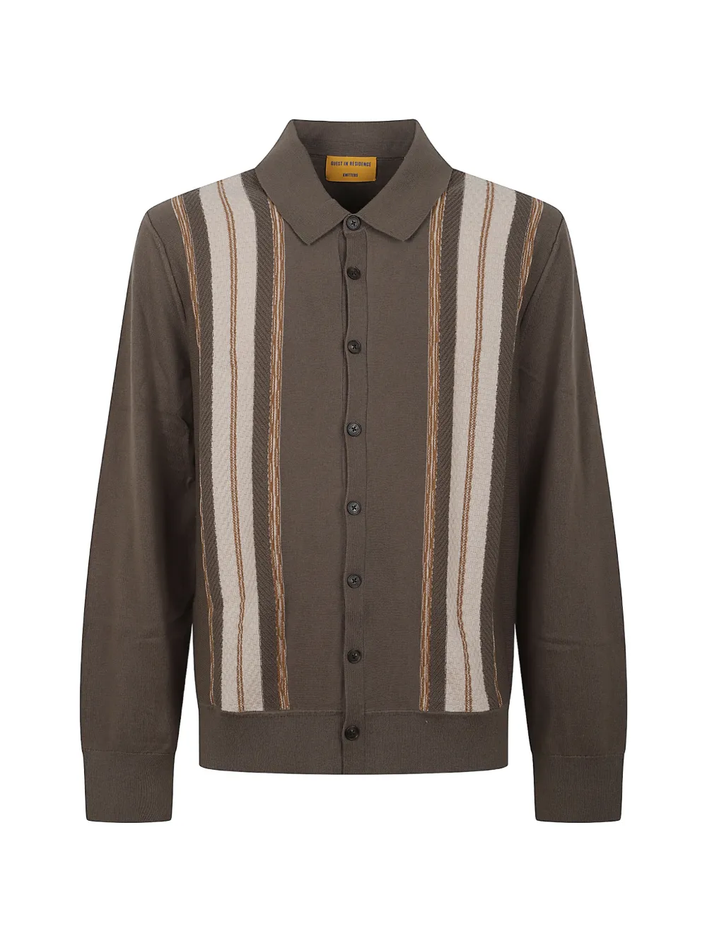 Guest In Residence Baja Plaza striped cardigan - Verde