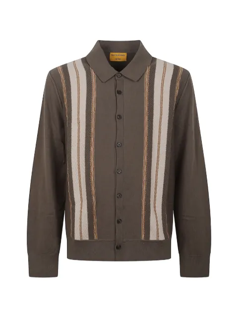 Guest In Residence Baja Plaza striped cardigan