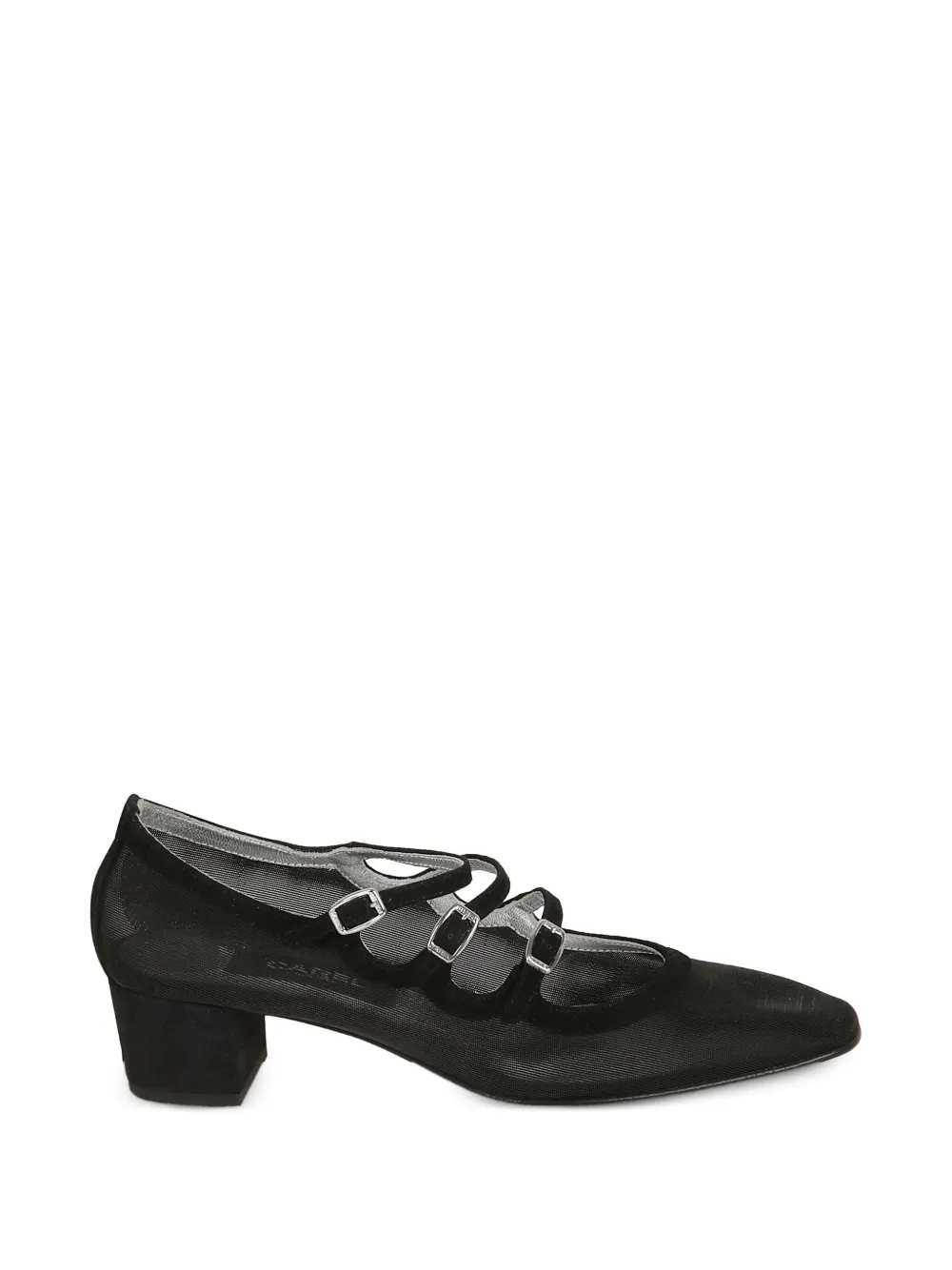 Carel Paris Kina triple-strap heeled pumps Zwart