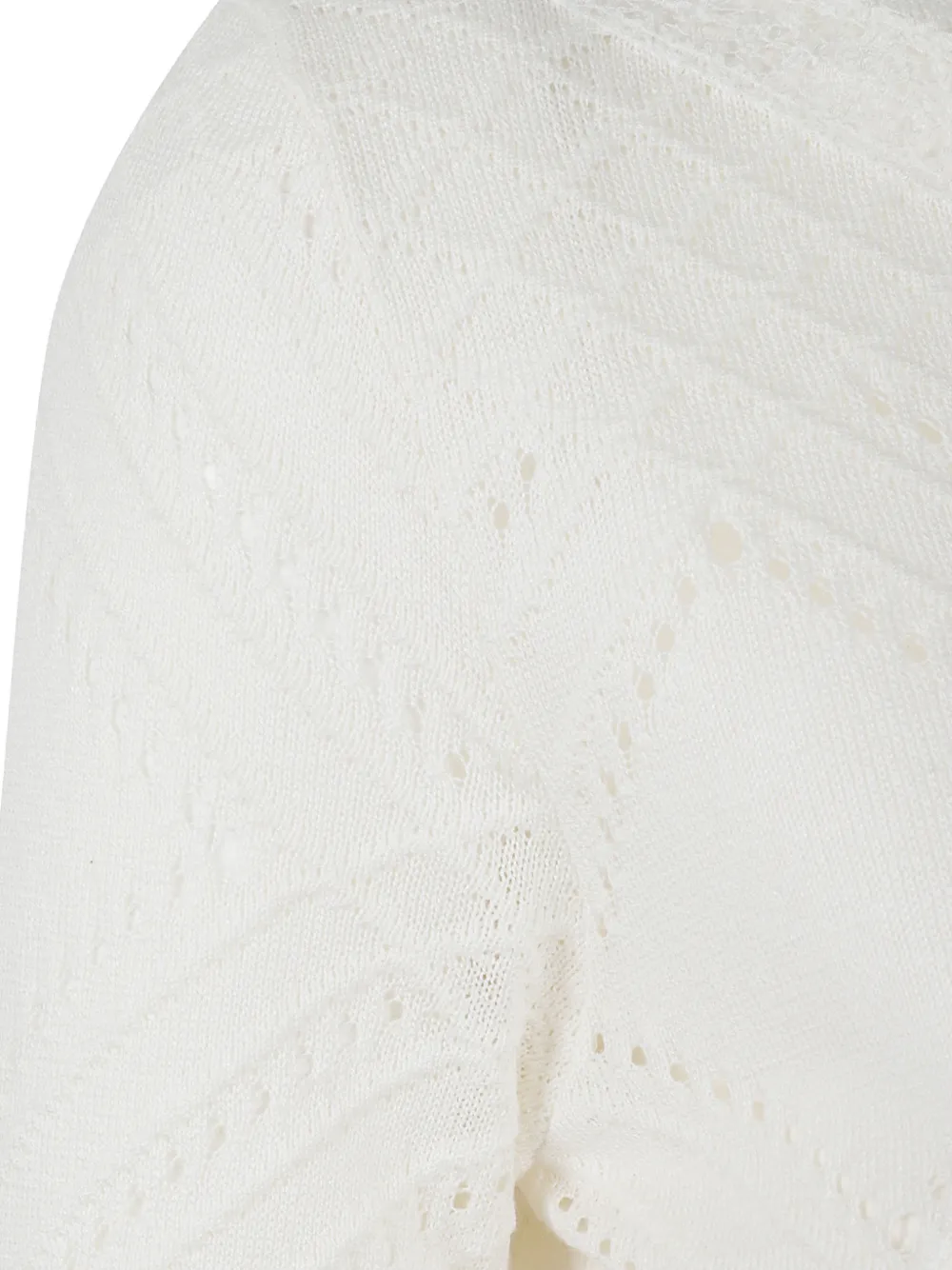 Ermanno Scervino Top met korte mouwen en ronde hals Beige
