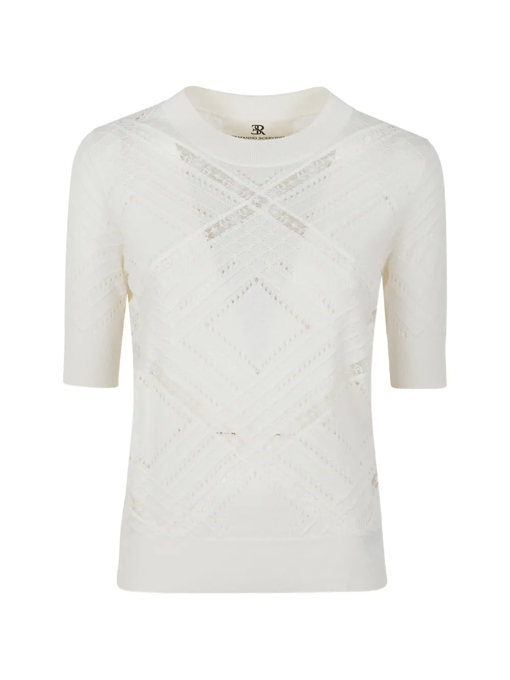 Ermanno Scervino short-sleeve round-neck top - Toni neutri